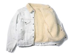 画像4: 70-80s Used Levi's Denim Sherpa Trucker Jacket made in USA (4)