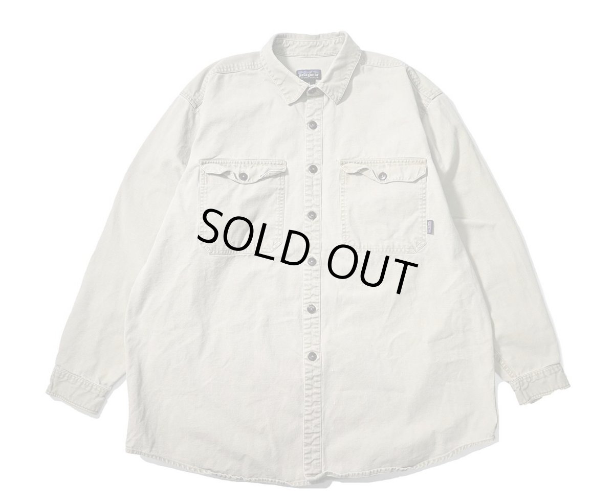 画像1: 90s Used patagonia Canvas Shirt パタゴニア (1)