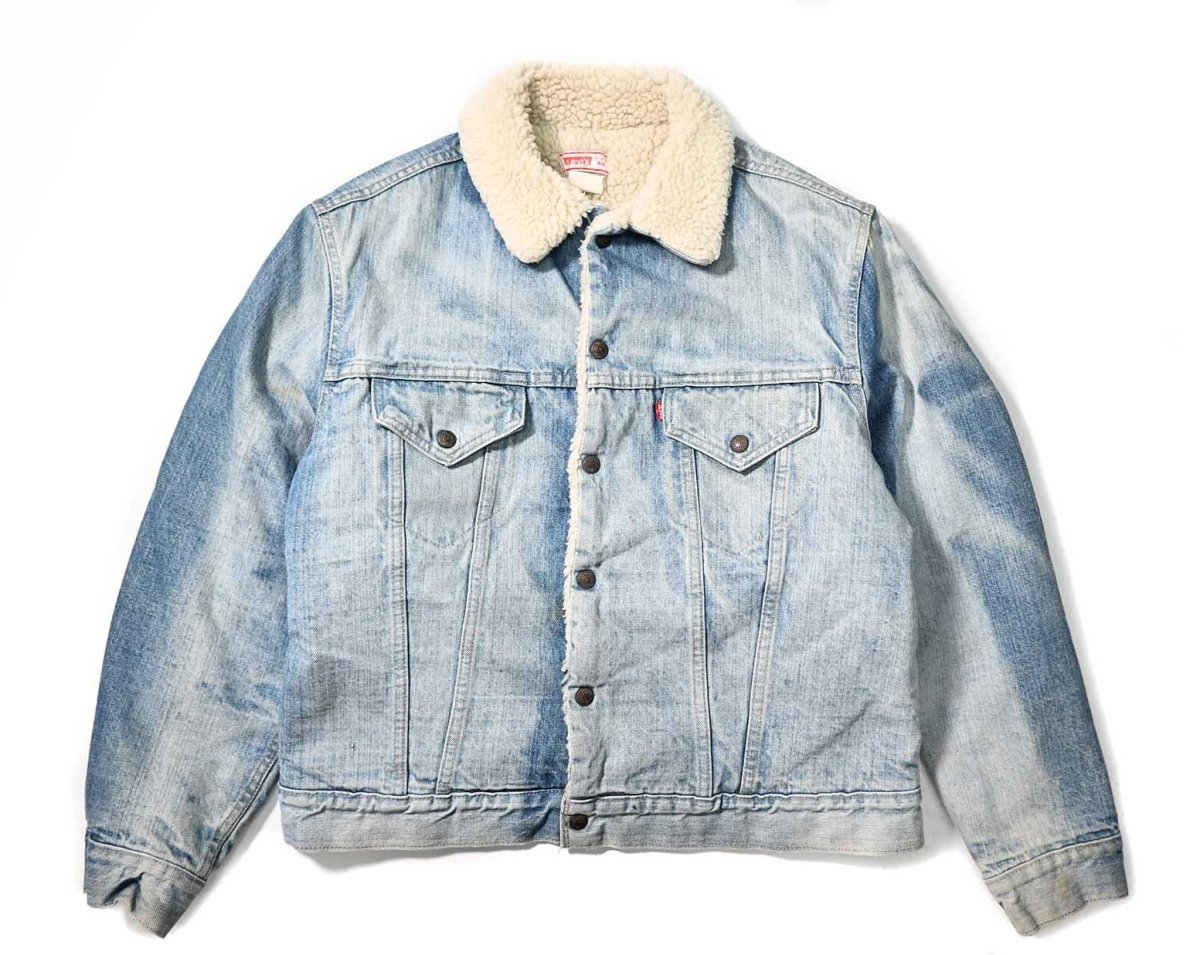 画像1: 70s Used Levi's Denim Sherpa Trucker Jacket made in USA (1)
