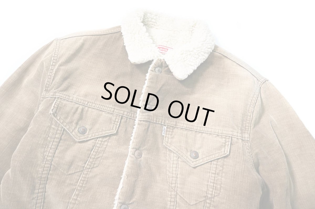 画像2: 70s Used Levi's Corduroy Sherpa Trucker Jacket made in USA (2)