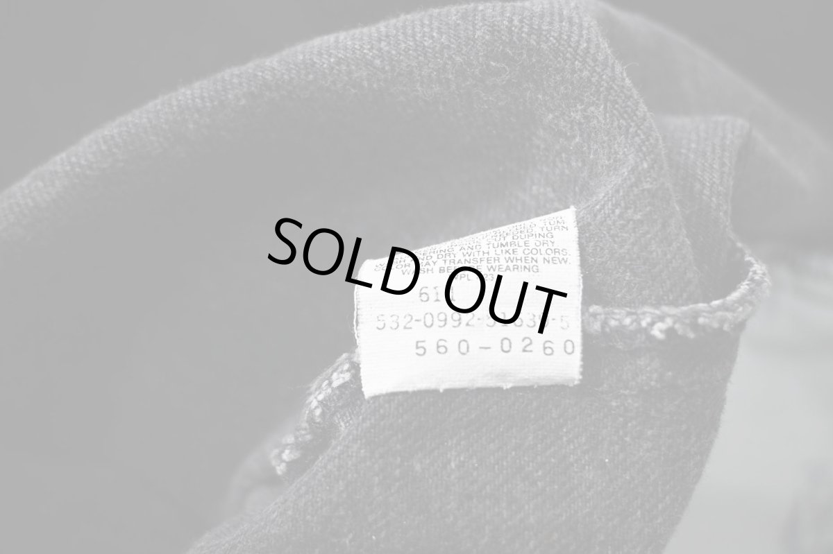 画像7: 92' Used Levi's 560 Denim Pants Black made in USA リーバイス (7)