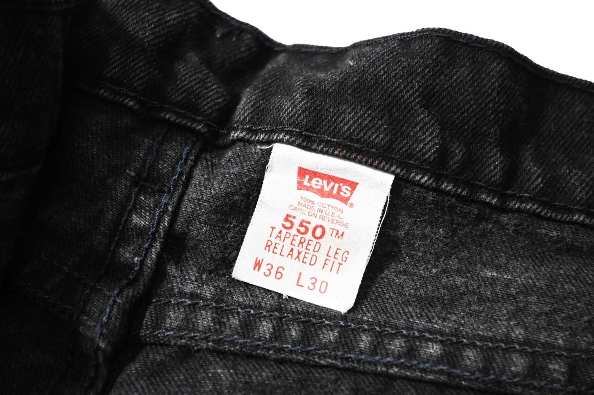 画像7: 95' Used Levi's 550 Denim Pants Black made in USA リーバイス (7)