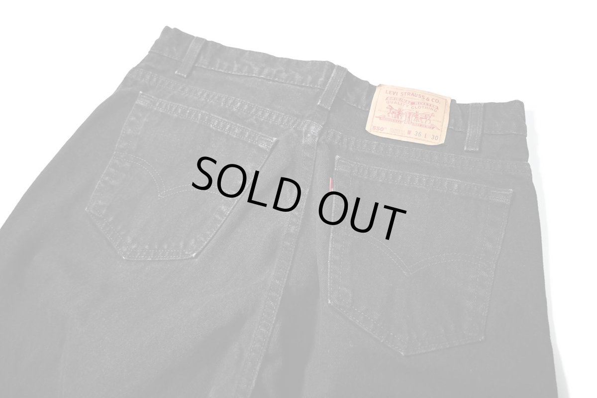 画像4: 95' Used Levi's 550 Denim Pants Black made in USA リーバイス (4)
