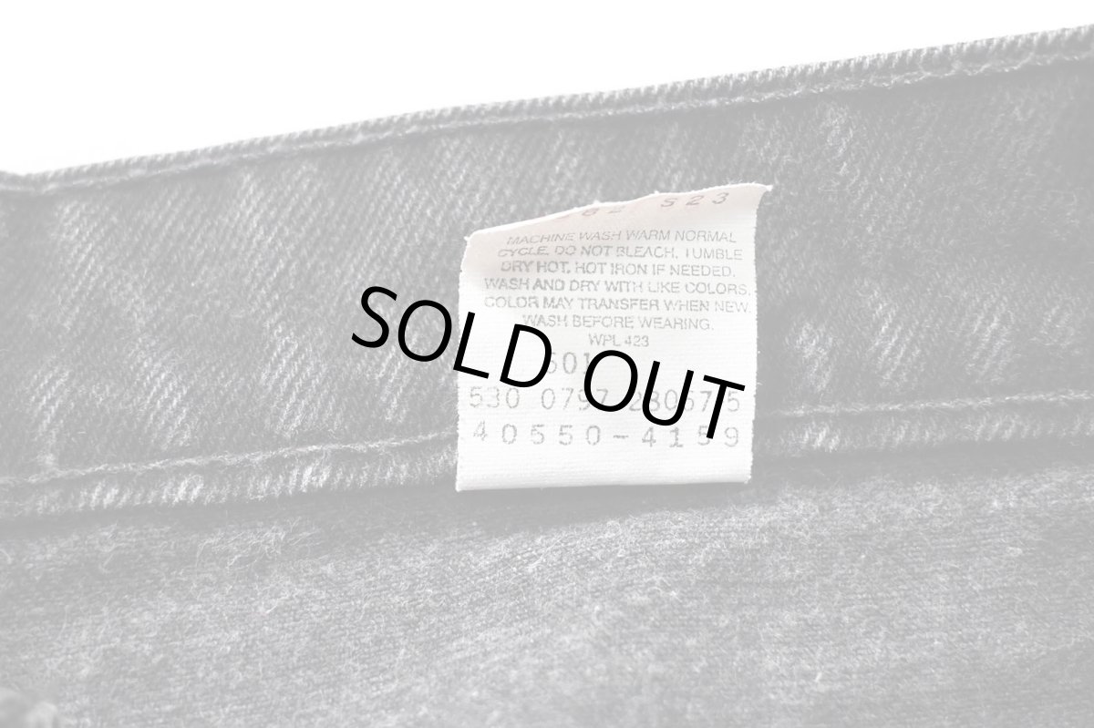 画像8: 97' Used Levi's 550 Denim Pants Black made in USA リーバイス (8)