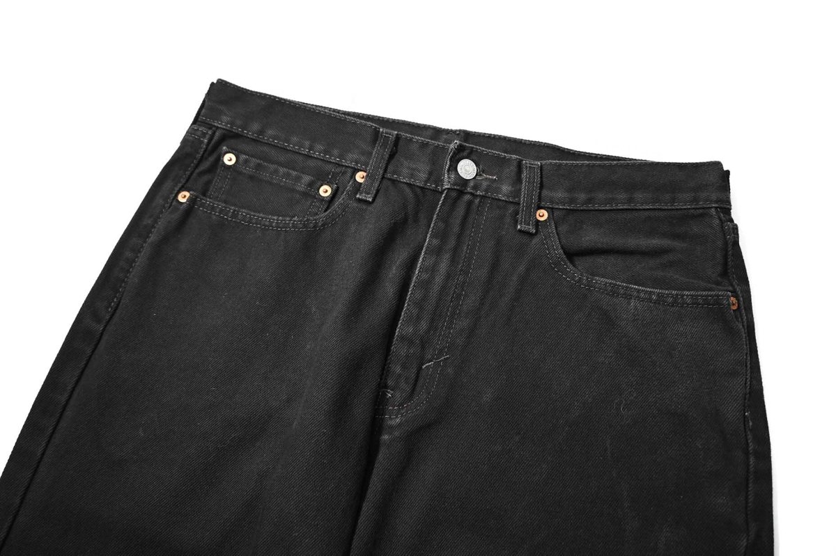 画像2: Used Levi's 550 Denim Pants Black リーバイス (2)