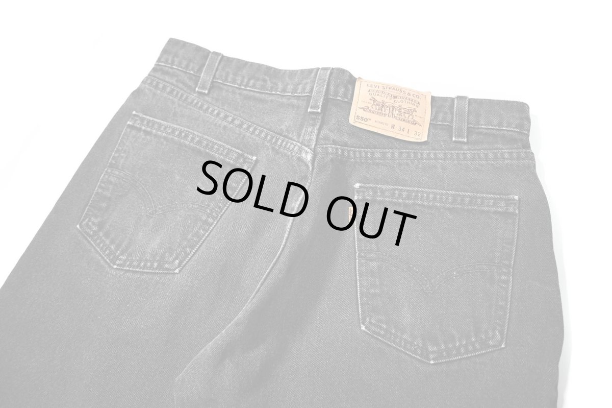 画像4: 97' Used Levi's 550 Denim Pants Black made in USA リーバイス (4)