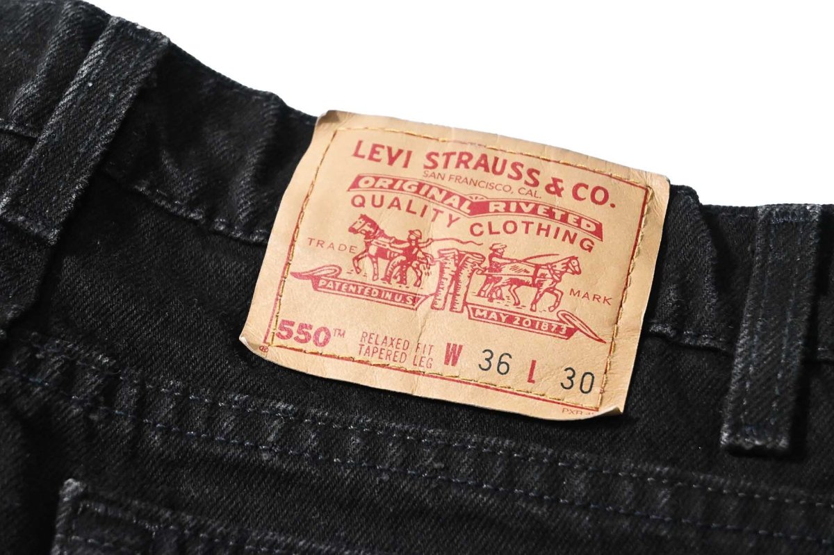画像5: 95' Used Levi's 550 Denim Pants Black made in USA リーバイス (5)
