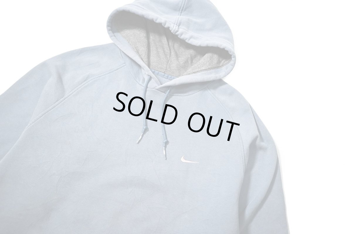 画像2: 00s Used Nike Raglan Sleeve Embroidered Sweat Hoodie Sax (2)