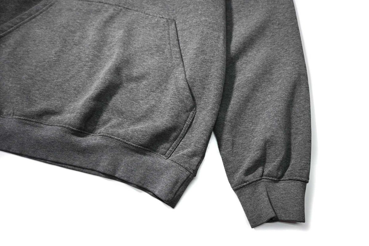 画像3: 00s Used Nike Embroidered Sweat Hoodie Charcoal (3)