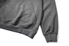 画像3: 00s Used Nike Embroidered Sweat Hoodie Charcoal (3)
