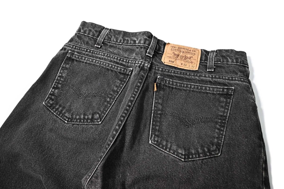 画像4: 93' Used Levi's 550 Denim Pants Black made in USA リーバイス (4)