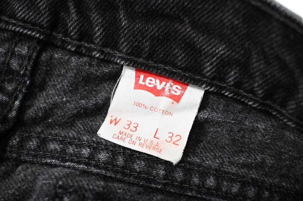 画像7: 93' Used Levi's 550 Denim Pants Black made in USA リーバイス (7)