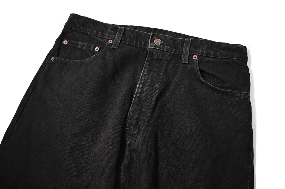 画像2: 95' Used Levi's 550 Denim Pants Black made in USA リーバイス (2)