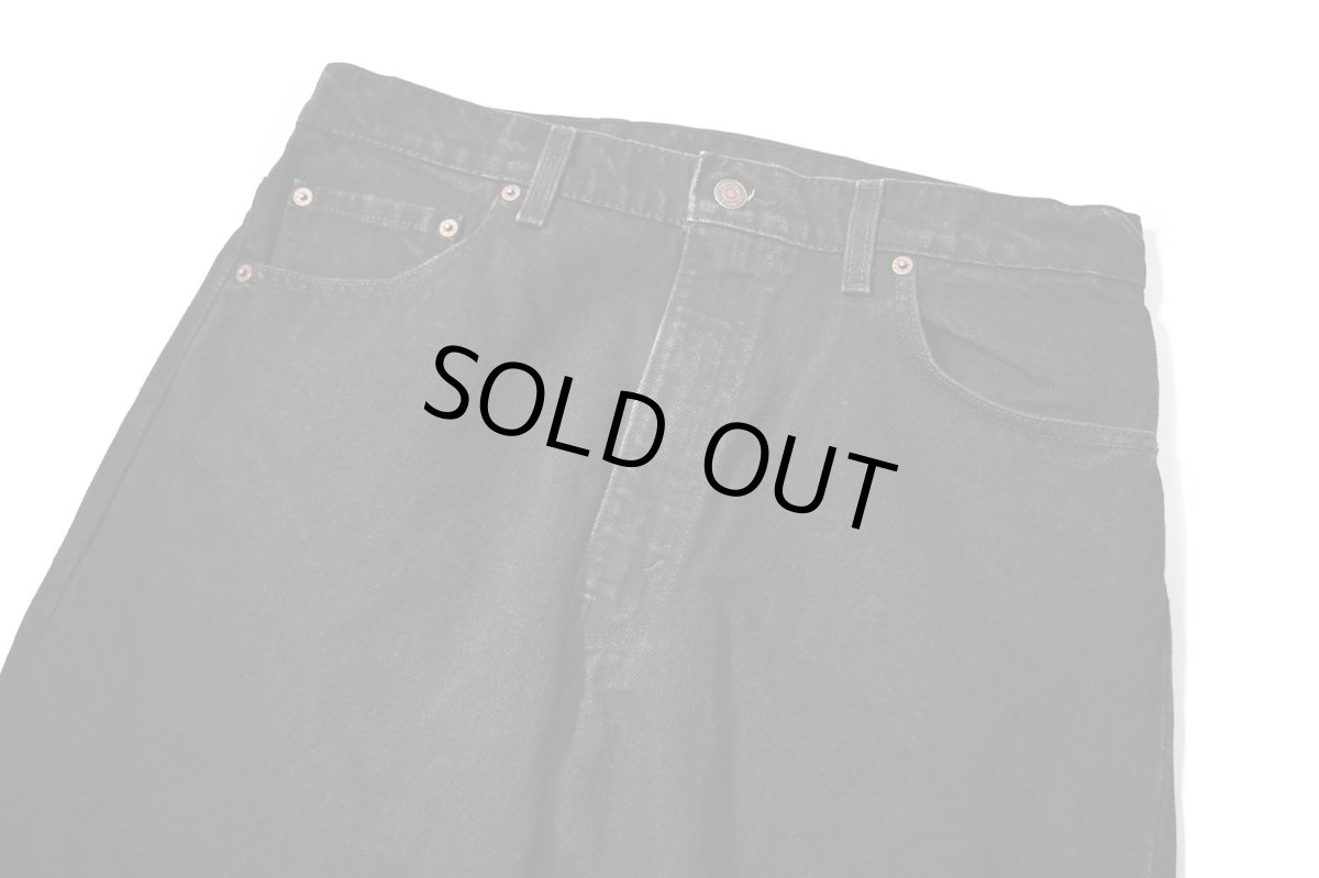 画像2: 95' Used Levi's 550 Denim Pants Black made in USA リーバイス (2)