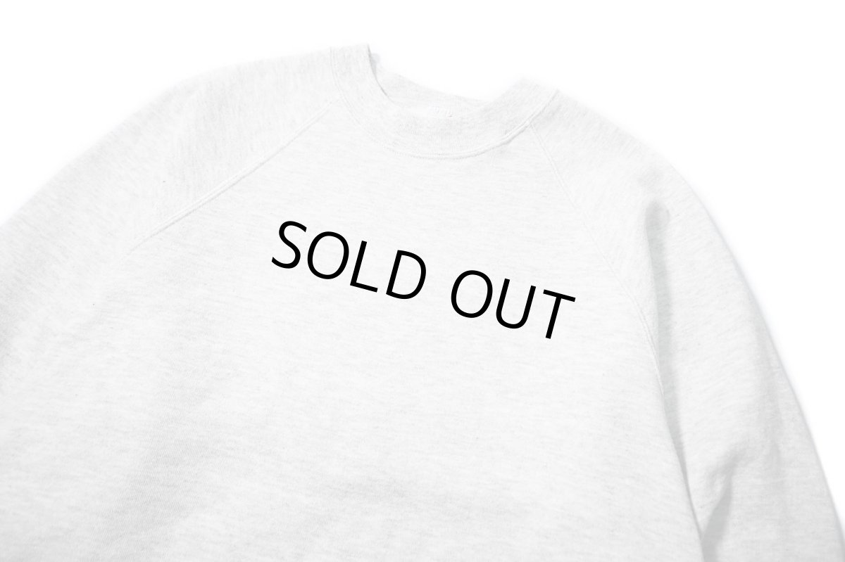 画像2: Used Jerzees Raglan Sleeve Blank Sweat Shirt Ash made in USA (2)