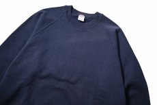 画像2: Used Jerzees by Russell Raglan Sleeve Blank Sweat Shirt Navy made in USA (2)