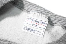 画像4: Used Fruit of the Loom Raglan Sleeve Blank Sweat Shirt Grey (4)
