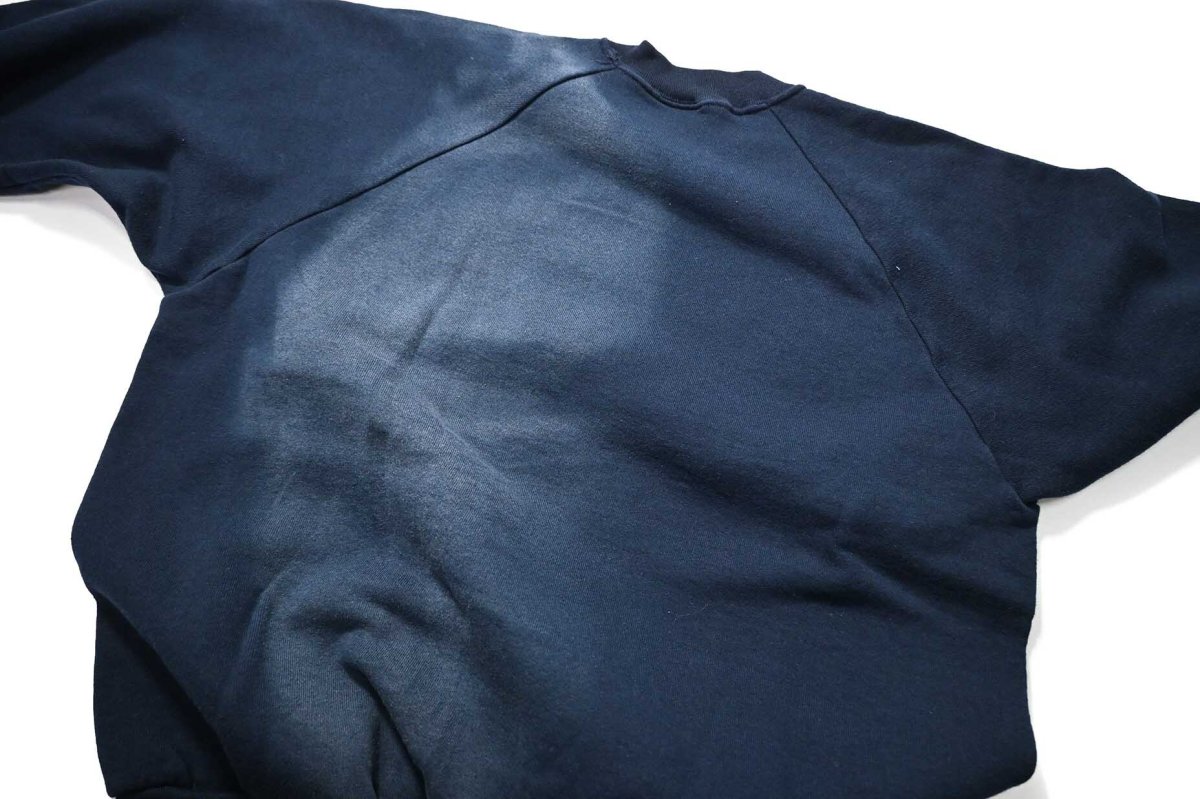 画像5: Used Fruit of the Loom Raglan Sleeve Blank Sweat Shirt Navy (5)