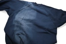 画像5: Used Fruit of the Loom Raglan Sleeve Blank Sweat Shirt Navy (5)
