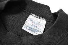 画像4: Used Fruit of the Loom Raglan Sleeve Blank Sweat Shirt Black (4)