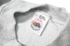 画像4: Used Fruit of the Loom Raglan Sleeve Blank Sweat Shirt Ash made in USA (4)