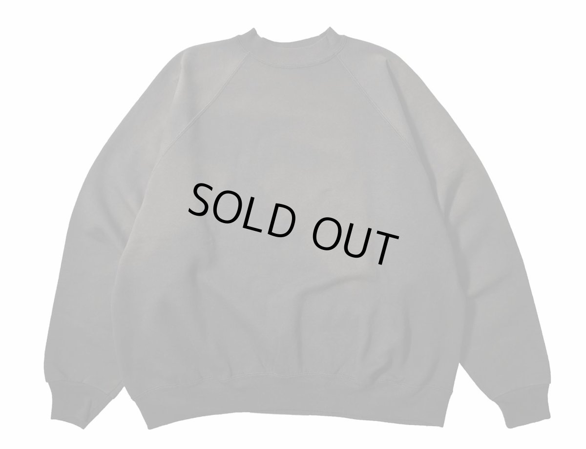 画像1: Used Hanes Raglan Sleeve Blank Sweat Shirt Black (1)