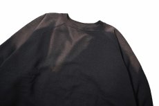 画像2: Used Hanes Raglan Sleeve Blank Sweat Shirt Black made in USA (2)