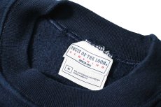 画像4: Used Fruit of the Loom Raglan Sleeve Blank Sweat Shirt Navy (4)