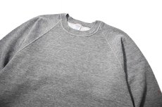 画像2: Used Jerzees by Russell Raglan Sleeve Blank Sweat Shirt Grey made in USA (2)