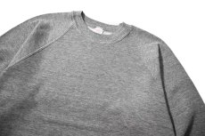 画像2: Used Jerzees by Russell Raglan Sleeve Blank Sweat Shirt Grey made in USA (2)