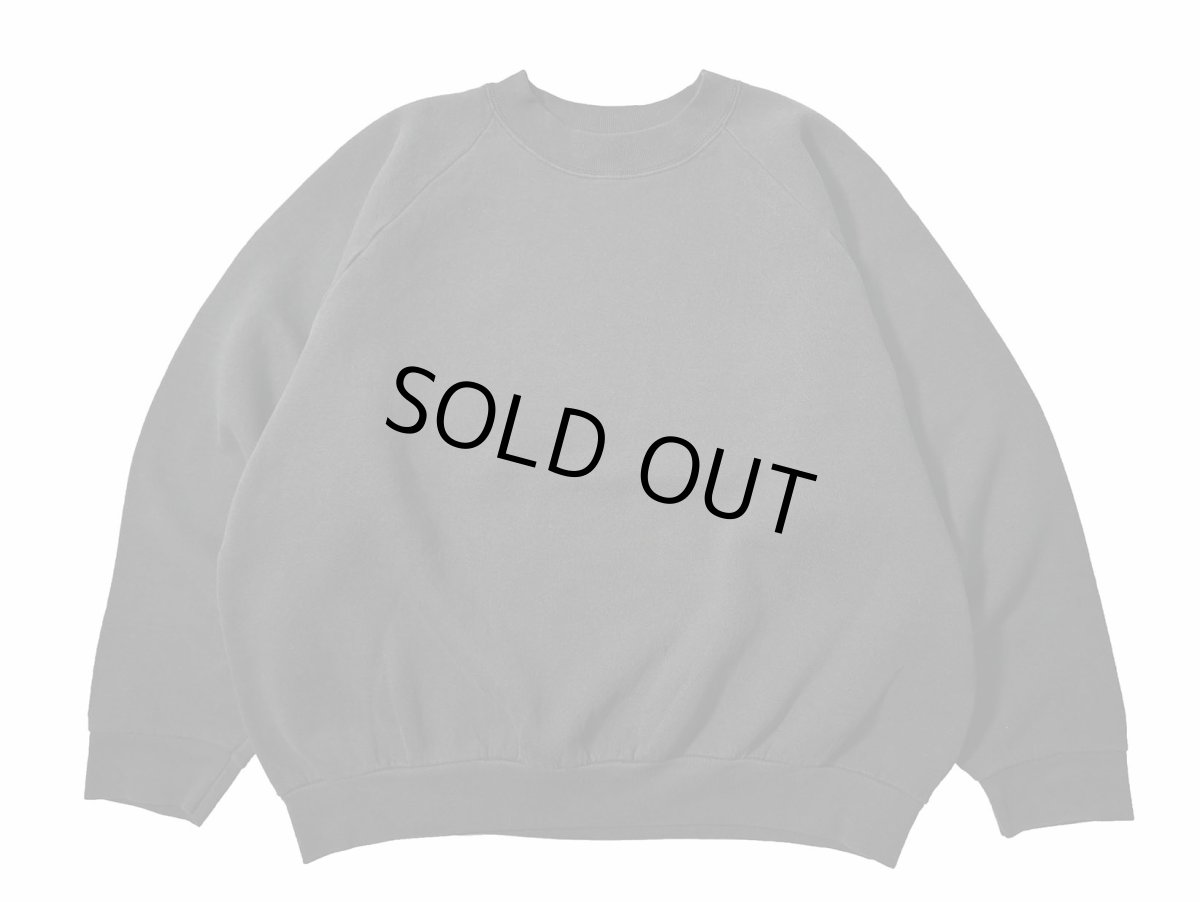 画像1: Used Fruit of the Loom Raglan Sleeve Blank Sweat Shirt Black (1)