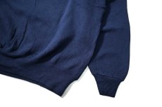 画像3: Used Hanes Raglan Sleeve Blank Sweat Shirt Navy made in USA (3)