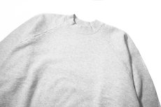 画像2: Used Fruit of the Loom Raglan Sleeve Blank Sweat Shirt Ash made in USA (2)