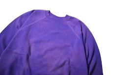 画像2: Used Hanes Raglan Sleeve Blank Sweat Shirt Purple made in USA (2)