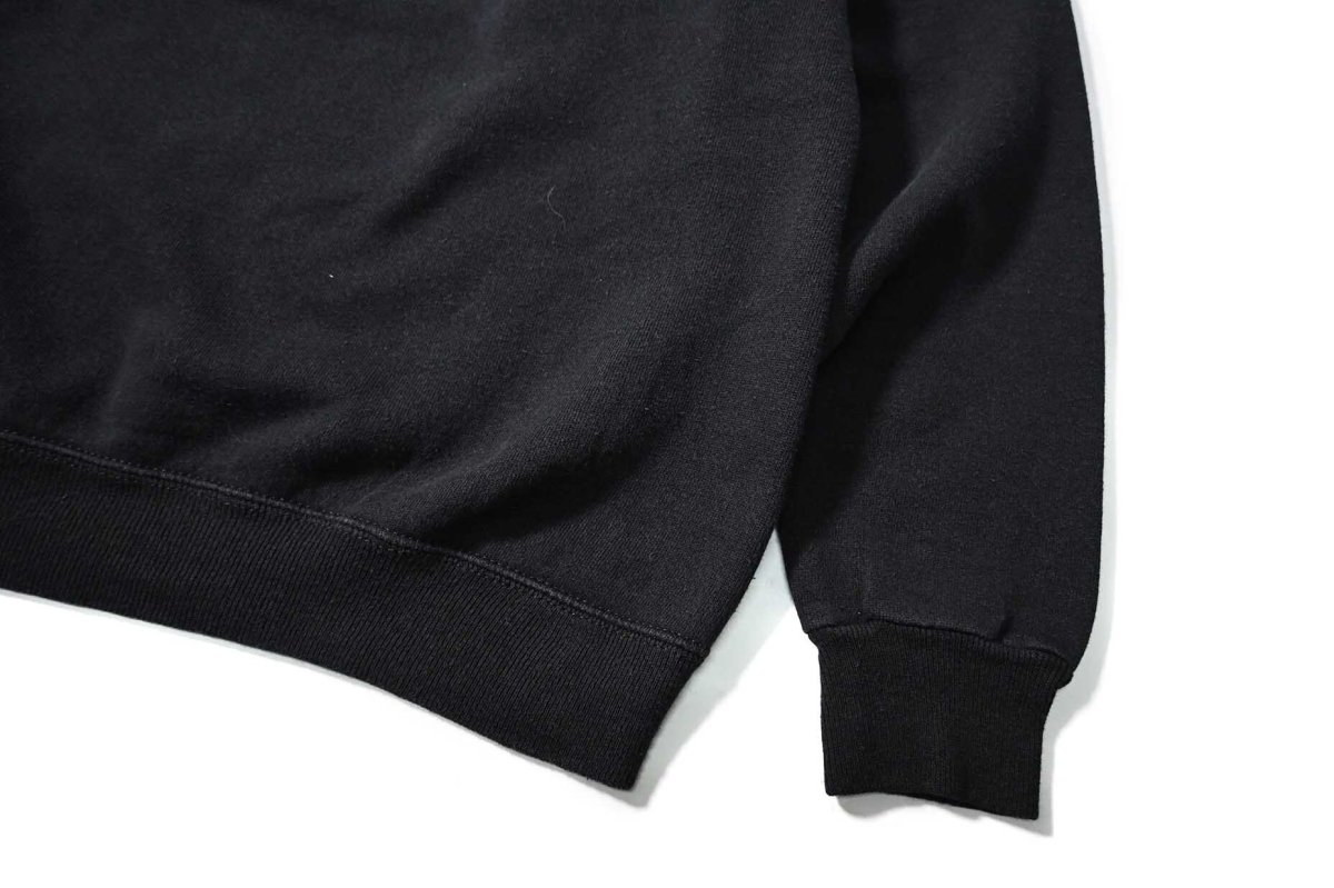 画像3: Used Hanes Raglan Sleeve Blank Sweat Shirt Black made in USA (3)