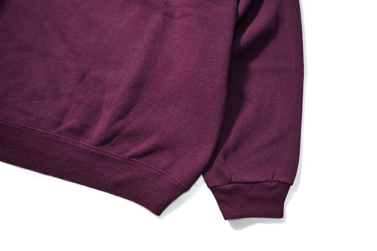 画像3: Used Hanes Raglan Sleeve Blank Sweat Shirt Burgundy made in USA (3)