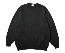 画像1: Used Jerzees Raglan Sleeve Blank Sweat Shirt Black made in USA (1)
