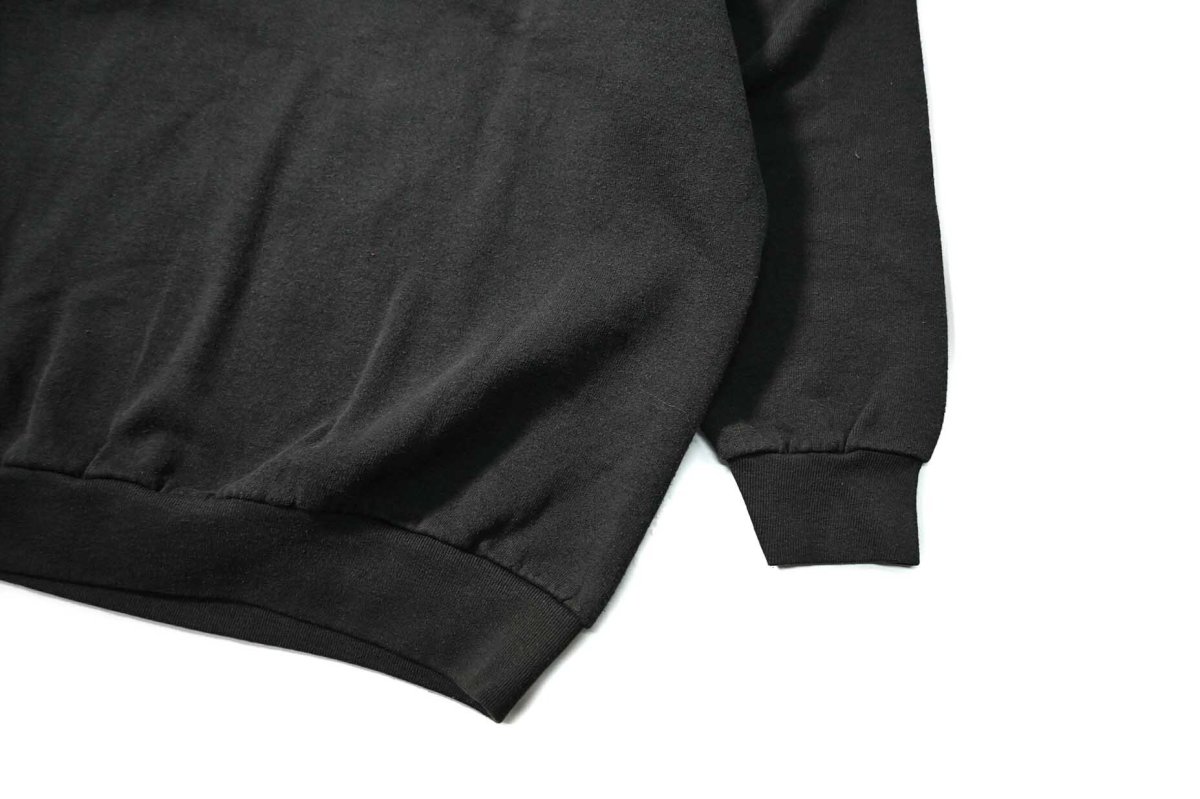 画像3: Used Fruit of the Loom Raglan Sleeve Blank Sweat Shirt Black made in USA (3)
