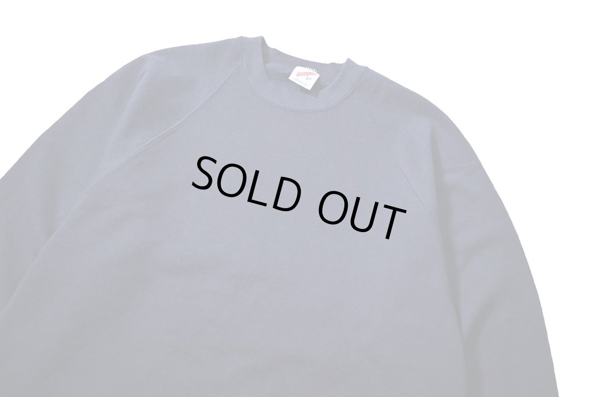 画像2: Deadstock Jerzees Raglan Sleeve Blank Sweat Shirt Navy made in USA (2)