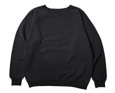 画像1: Used Hanes Raglan Sleeve Blank Sweat Shirt Black made in USA (1)