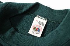 画像4: Used Fruit of the Loom Raglan Sleeve Blank Sweat Shirt Green made in USA (4)