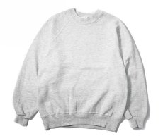 画像1: Used Jerzees Raglan Sleeve Blank Sweat Shirt Ash made in USA (1)