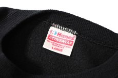 画像4: Used Hanes Raglan Sleeve Blank Sweat Shirt Black made in USA (4)