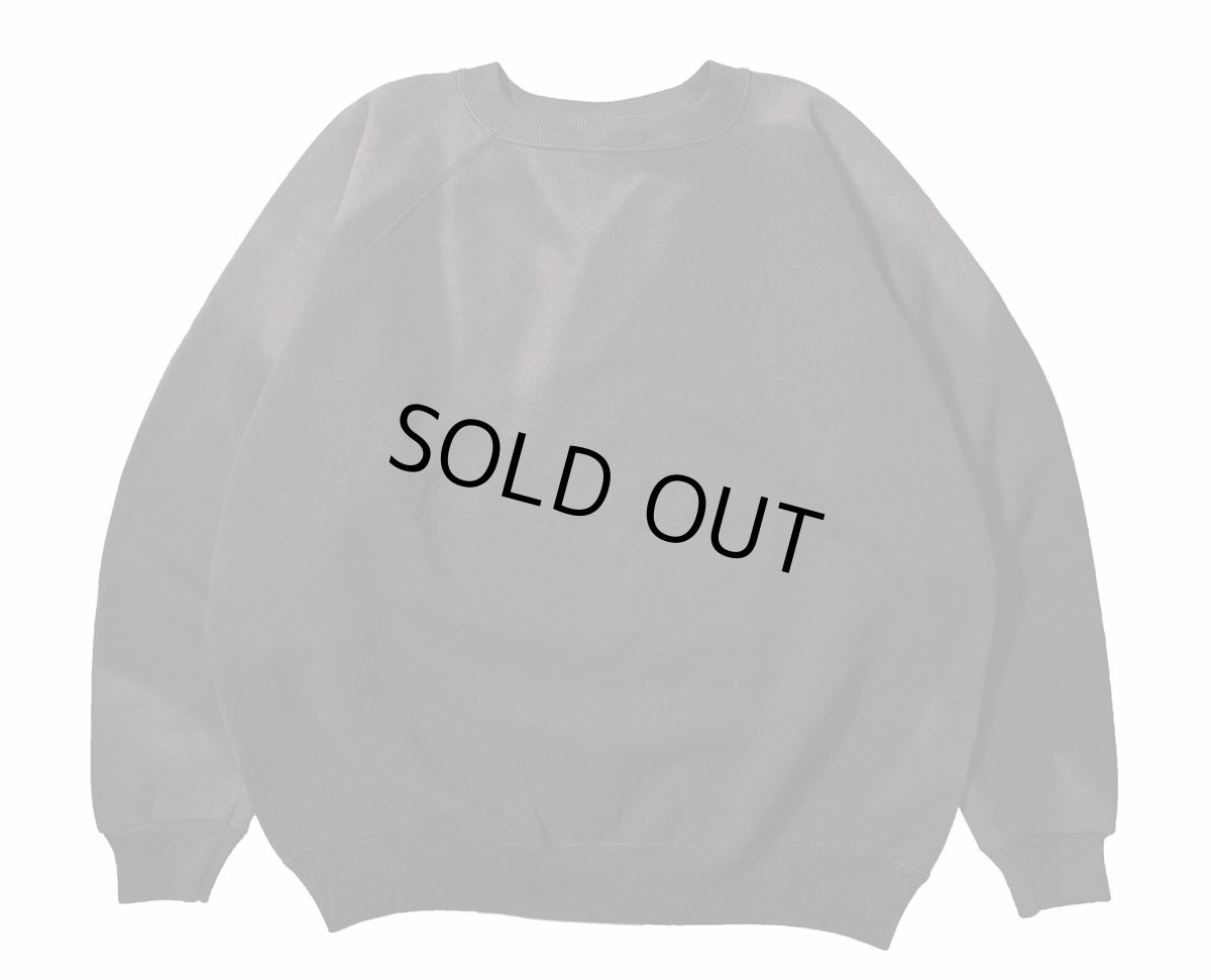 画像1: Used Hanes Raglan Sleeve Blank Sweat Shirt Black made in USA (1)