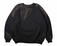 画像1: Used Hanes Raglan Sleeve Blank Sweat Shirt Black made in USA (1)