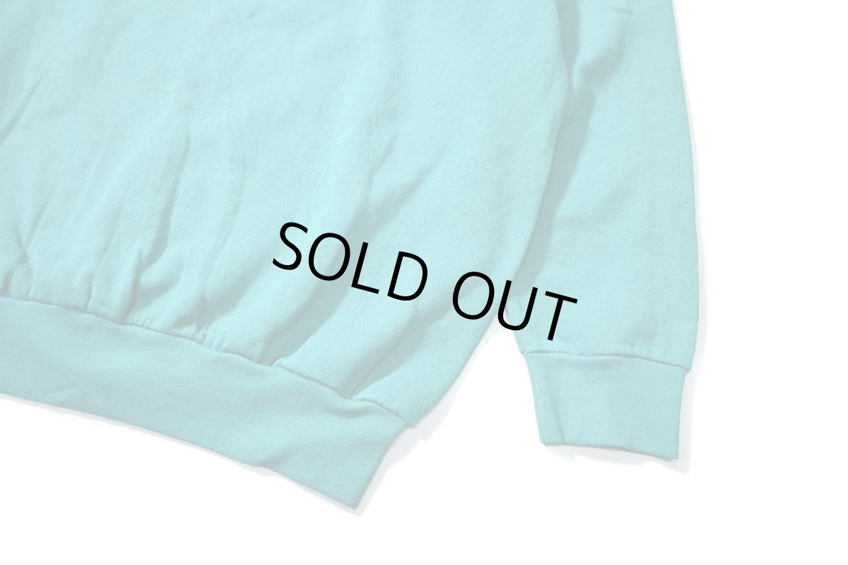 画像3: Deadstock Fruit of the Loom Raglan Sleeve Blank Sweat Shirt Teal made in USA (3)