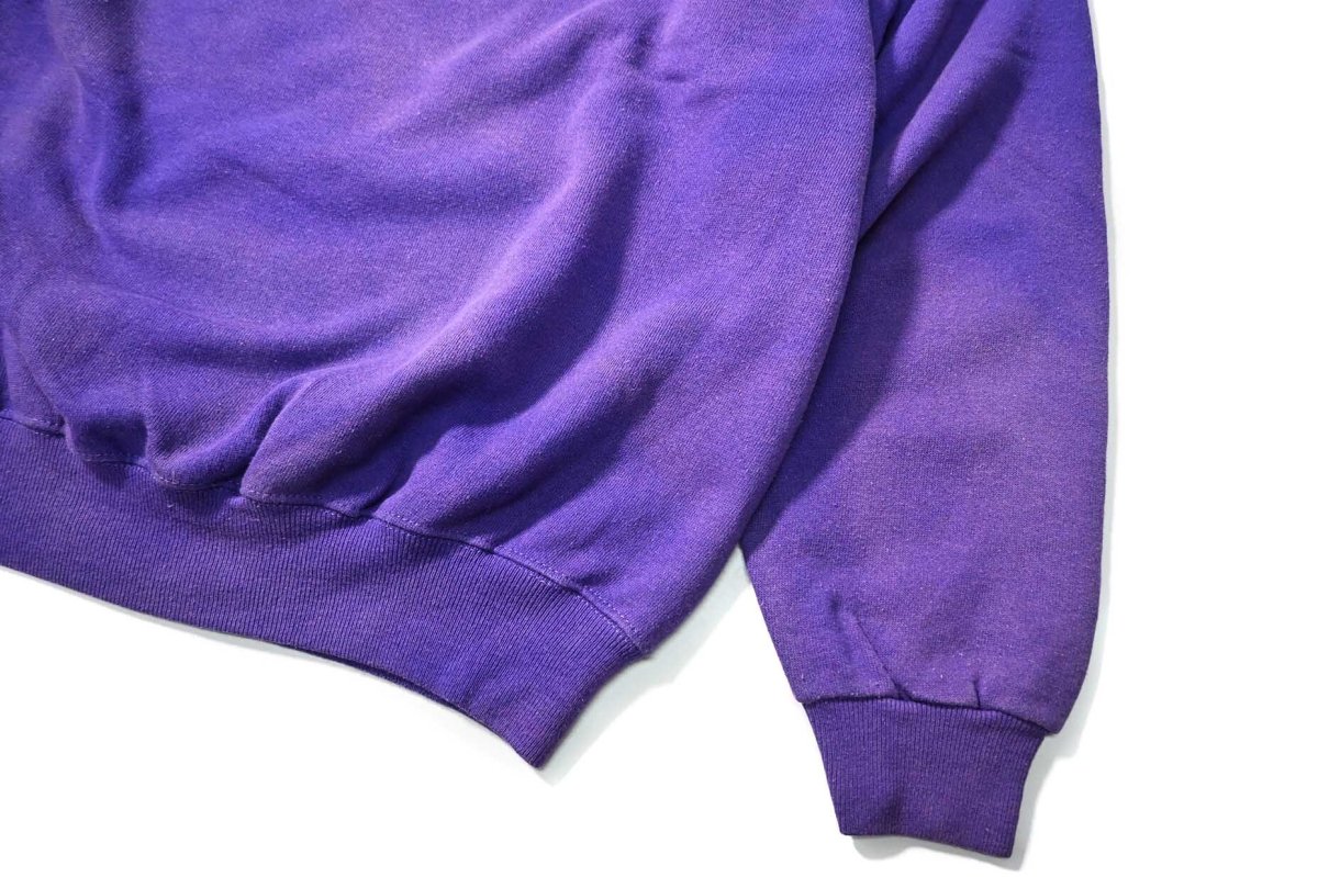 画像3: Used Hanes Raglan Sleeve Blank Sweat Shirt Purple made in USA (3)