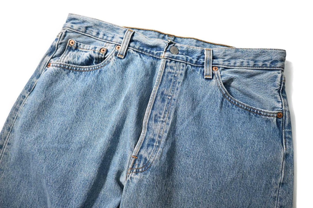 画像2: 96' Used Levi's 501 Denim Pants made in USA リーバイス (2)