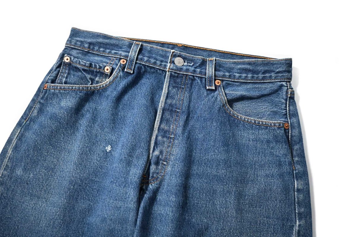 画像2: 01' Used Levi's 501 Denim Pants made in MEXICO リーバイス (2)