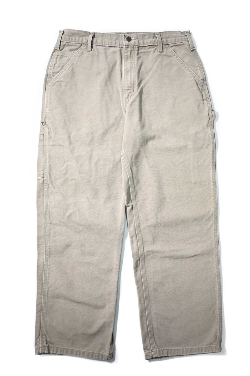 画像1: Used Carhartt Duck Carpenter Pants Desert カーハート (1)
